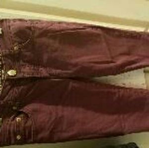Burgundy pants mossimo size 3